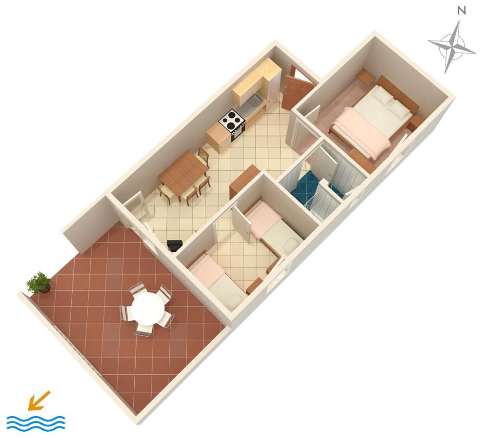 Apartments By The Sea Mandre, Pag - 4098 ภายนอก รูปภาพ